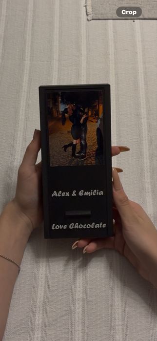 Персонализирана 3Д кутиика за шоколад