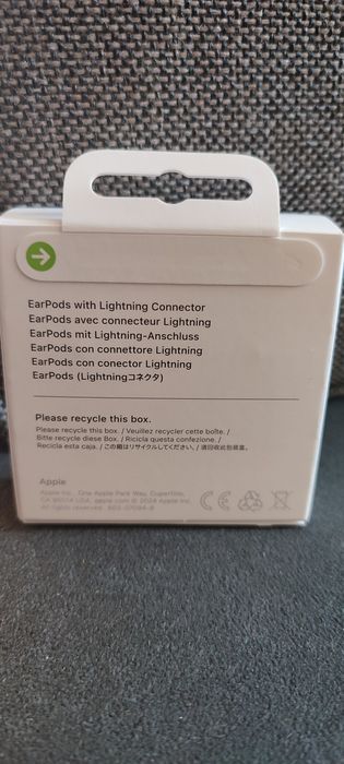 Слушалки Apple EarPods,бял - MWTY3ZM/A