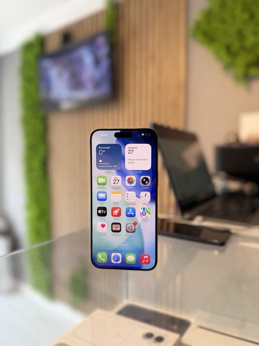 **ATS GSM**iPhone 15 Pro Max 256Gb/Baterie98%/Fact+Gar 12 luni