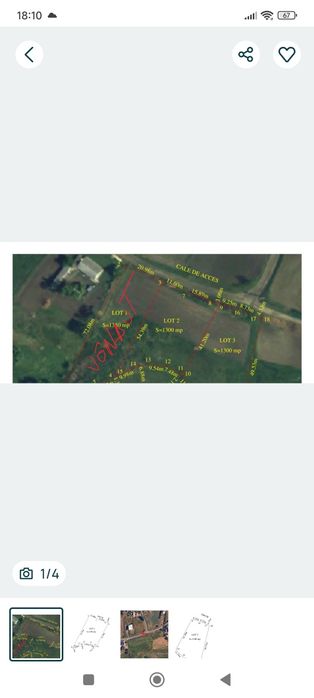 Grădina loc de casă   în Roșior,1300m2 ,, utilități!