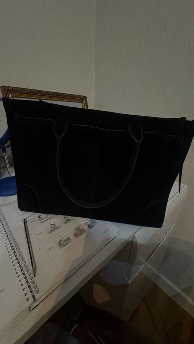 Сумка черная белая черная