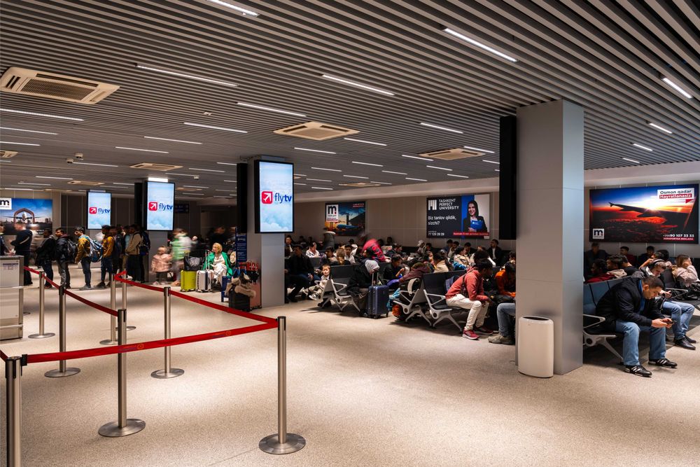 Реклама в аэропортах Ташкента | Узбекситана | REKLAMA AYRAPORT | RA-6