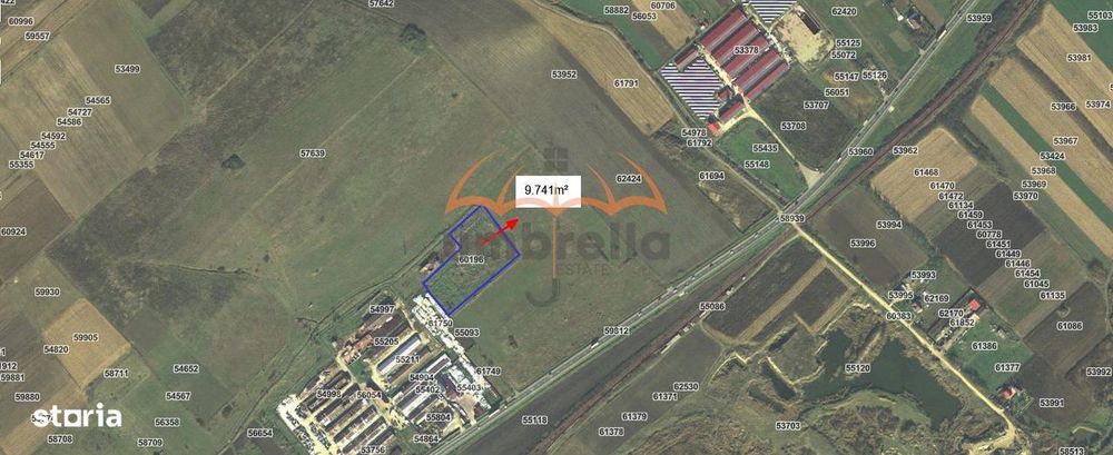 Teren intravilan pentru Hale in Iclod 9.741m², 20€ m²