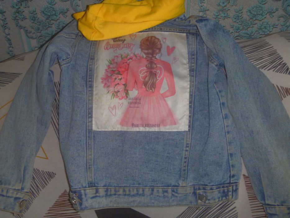 джинсовый костюм для девочки 7 лет