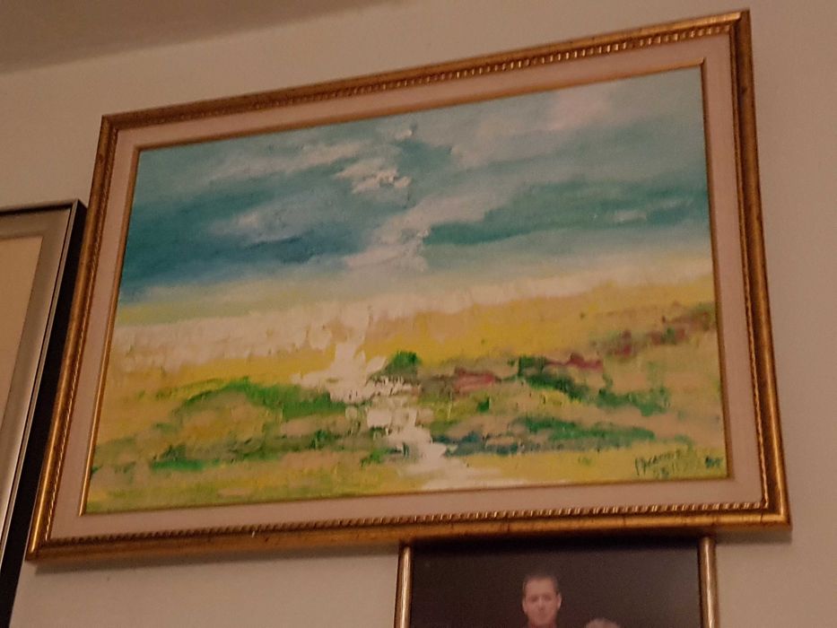 Картина поле шарж