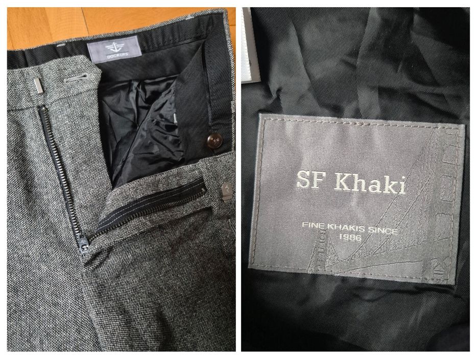 Pantaloni iarnă Dockers San Francisco Khaki, Lână, Bărbați - 30x34