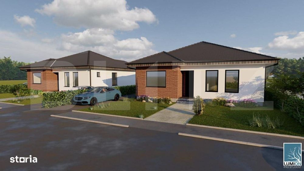 Casa moderna de vanzare in Petin, 4 camere, 100 mp utili, 500 mp teren