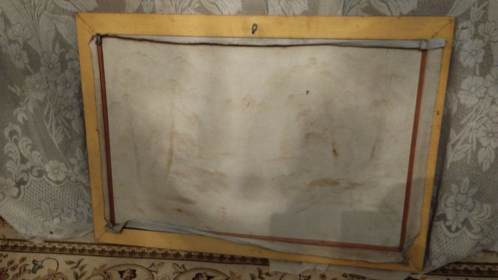 Картина советская холст масло