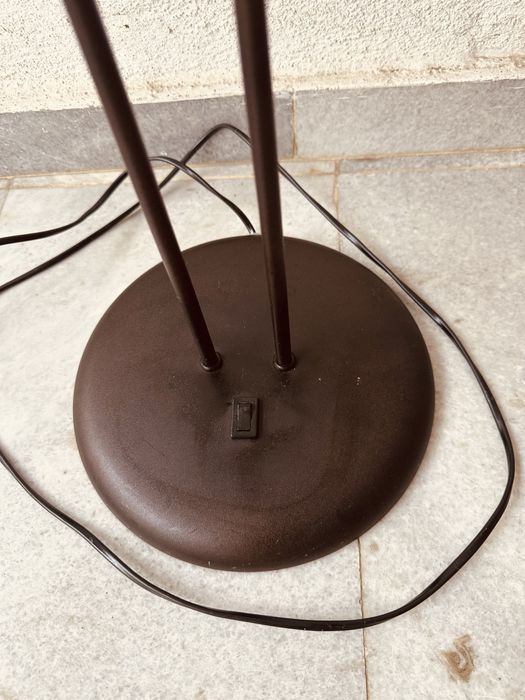 Стояща подова лампа пт 90-те с два плафона – 130 см