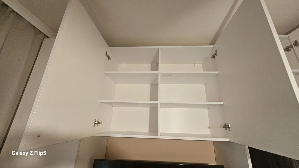 Dressing cu spatiu pentru TV,, alb, NOU