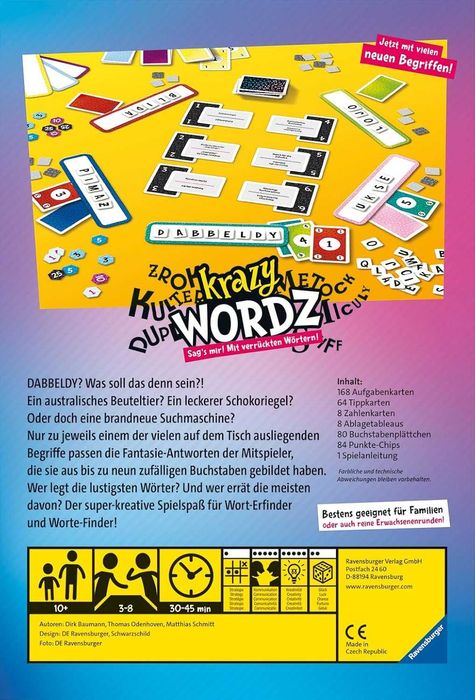 Ravensburger 26837 Krazy Wordz - Парти игра на немски език