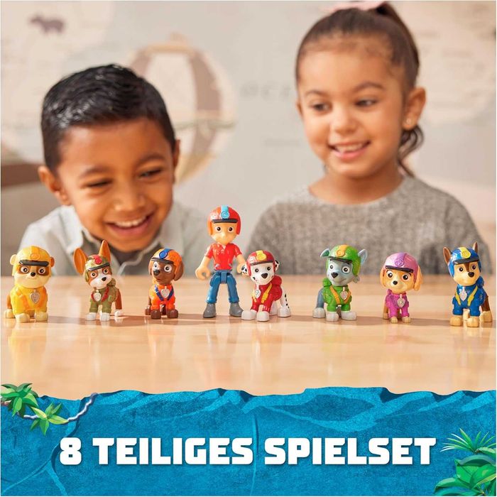 Комплект фигурки Spin Master Paw Patrol Jungle Pups кученца 8 броя