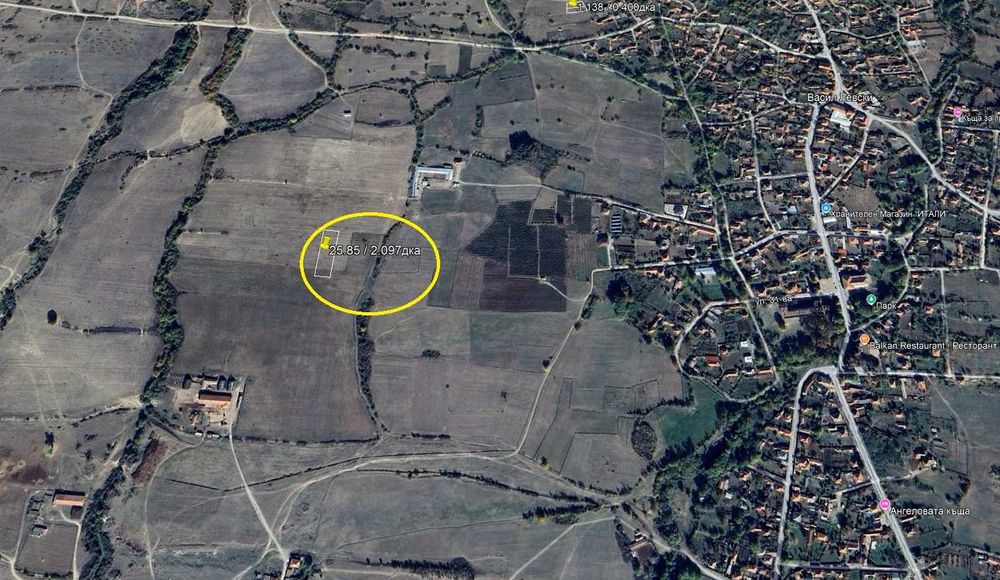 ЗЕМЕДЕЛСКА ЗЕМЯ 2,100 дка, село Васил Левски
