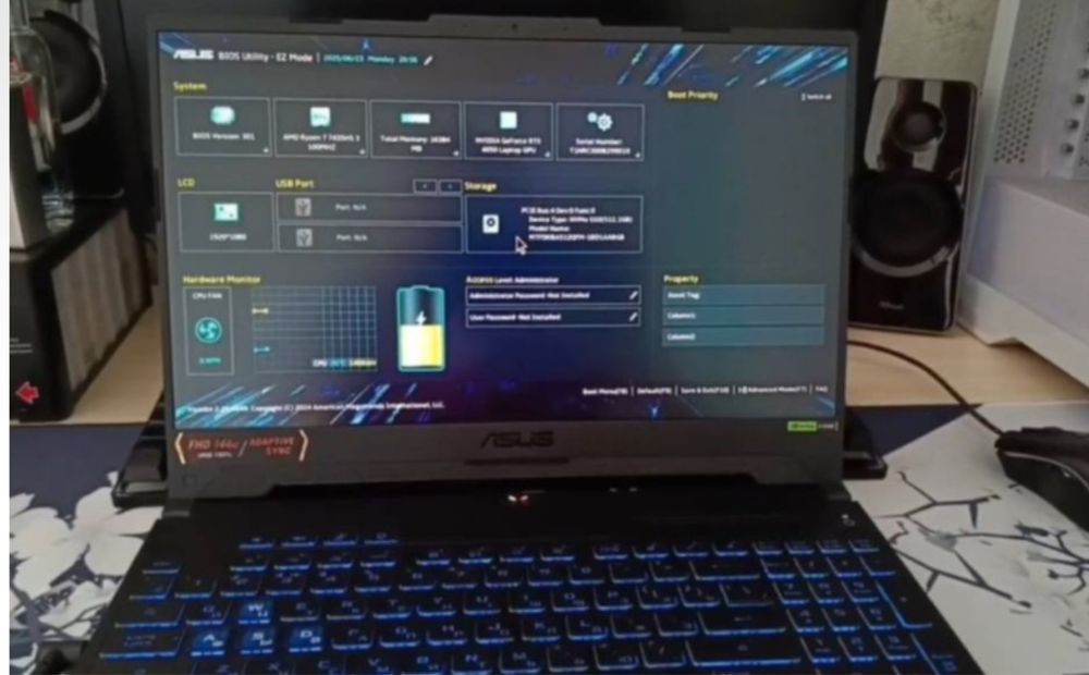 Продается ноутбук Asus Tuf gaming