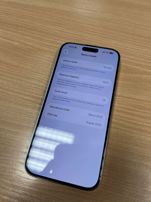 iPhone 16 Pro Max 256GB 28 цикъла Гаранционен