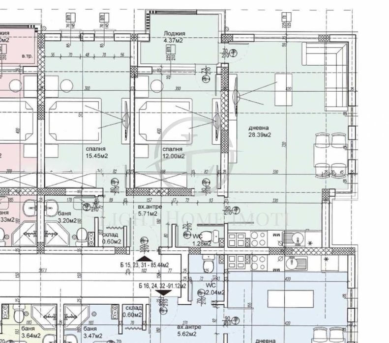 Продава се Тристаен апартамент в Пловдив, Христо Смирненски - 101 кв.м за 886 €/кв.м - Снимка #6