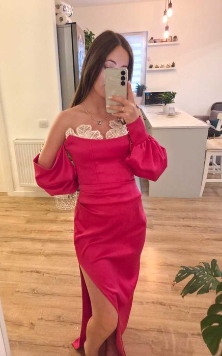 Rochie roz petrecere/nunta