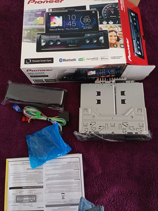 Автомобилно радио Pioneer SPH-20DAB Bluetooth DAB, 1 DIN, с поддръжка за смартфон