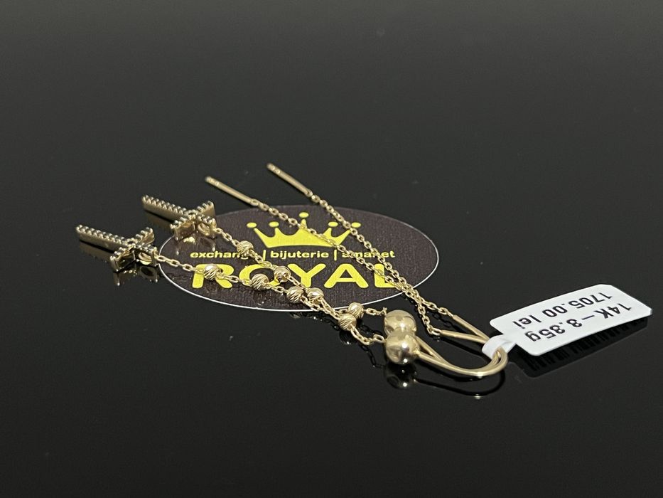 Bijuteria Royal CB : Cercei dama aur nou 14k 3,35gr