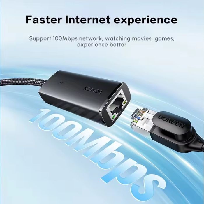 UGREEN Ethernet Adapter 100Mbps Адаптер для сети
