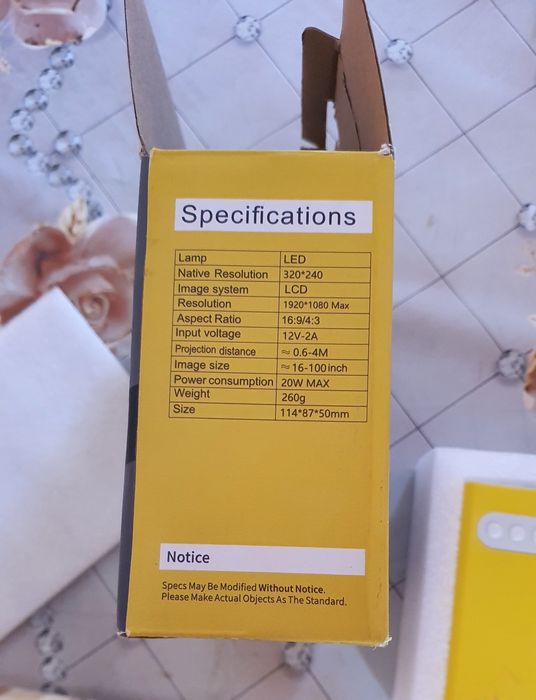 Мини пройктор эждимай полный коплект