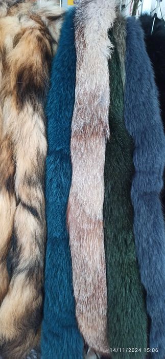 Елегантни дамски естествени  кожи от лисица за яки и качулки!