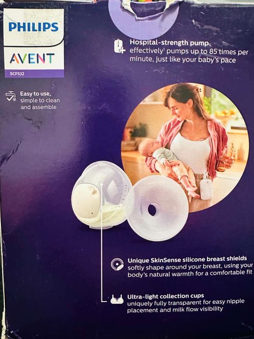 Pompa de san electrica dubla Philips Avent hands-free