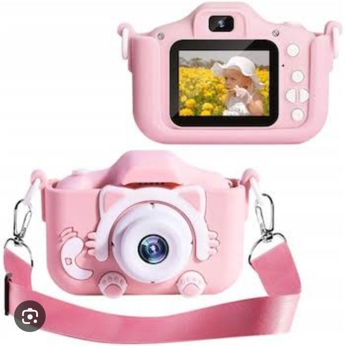 Детски фотоапарат Kitty Kids, 5 включени игри