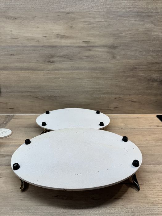 Поднос за годеж имитиращ мрамор