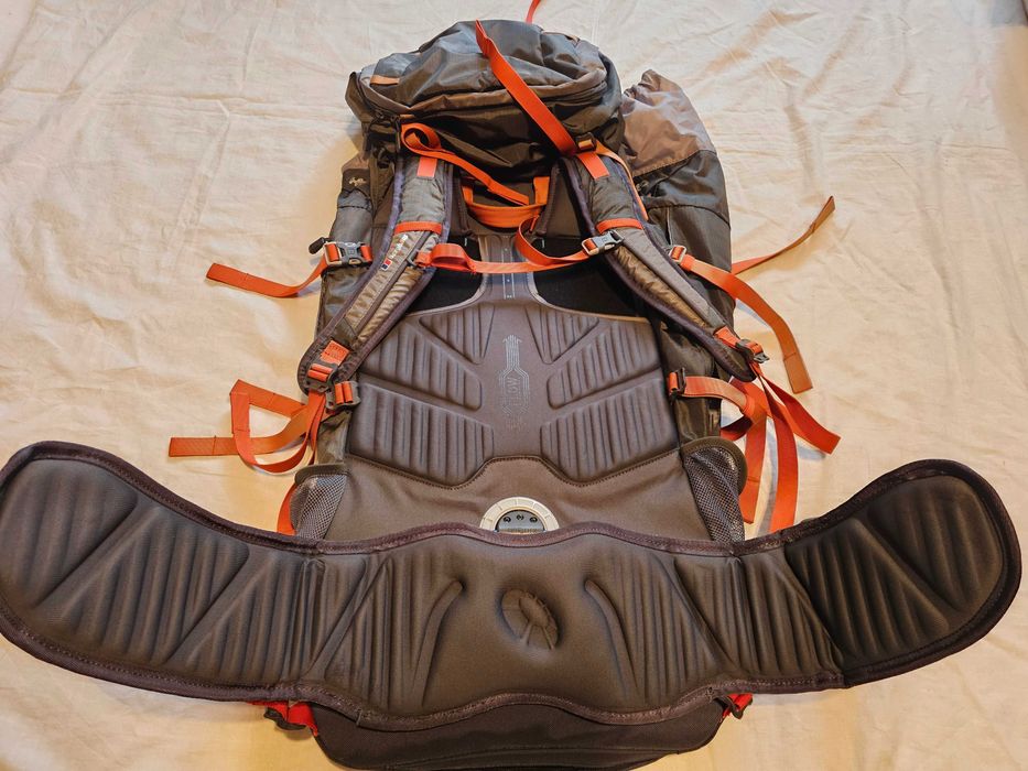 rucsac munte drumetie Berghaus 60L 60 60+15 Bioflex stare foarte buna