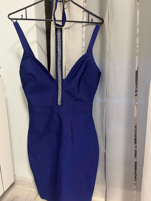 Рокля син цвят ,