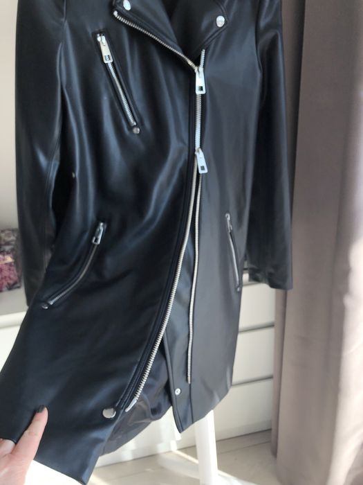 Дълго яке байкър Mango