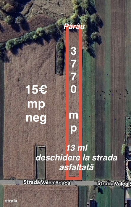 Teren Targu Neamt - Str. Valea Seaca ASFALT / UTILITATI