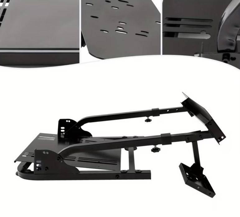 Стойка симулатор за състезания, регулируема височина, сгъваем дизайн,