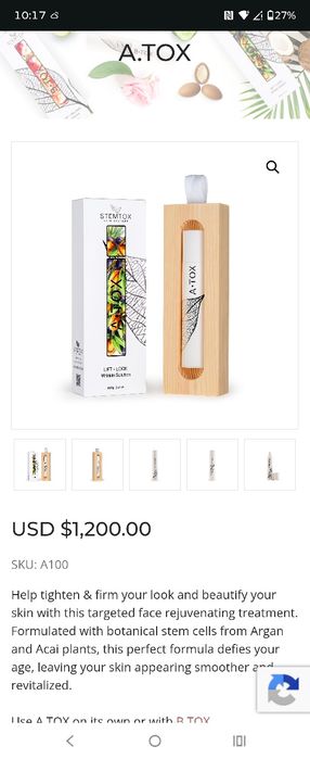 Eye lifting Stemtox A Tox anti aging nr 1 most efficient with instant results for all eye area . New sealed box