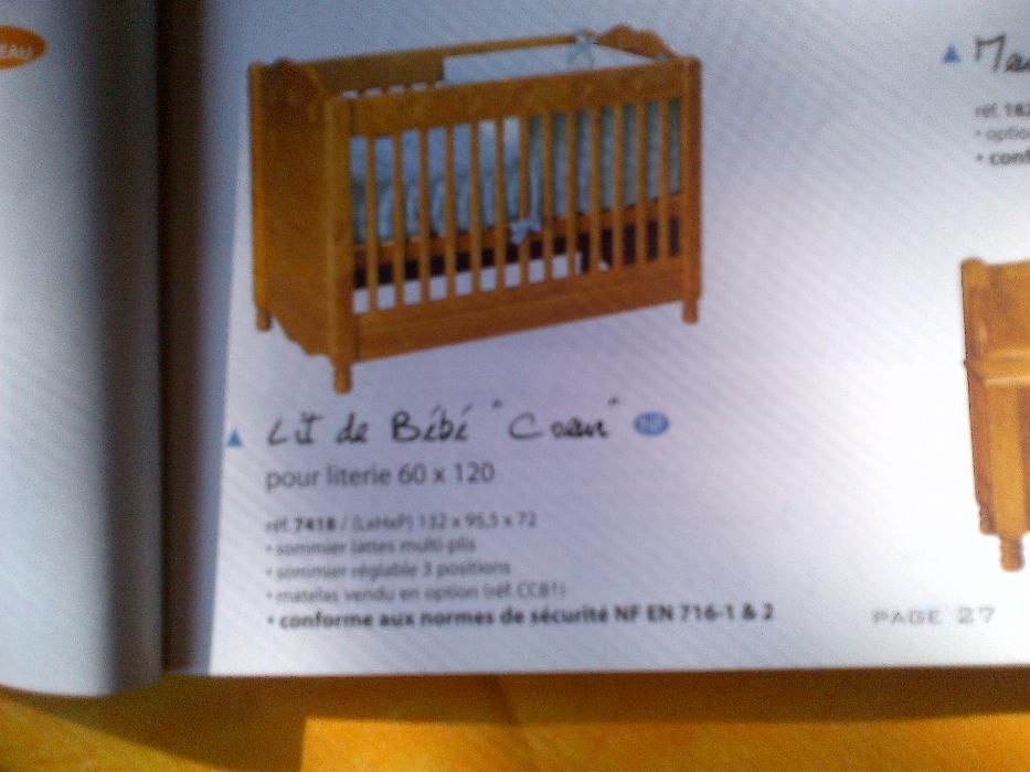 Patut bebe, Nou in ambalaj de origine, lemn masiv 100%