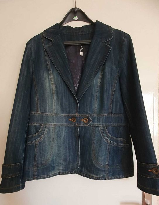 Дамско дънково сако