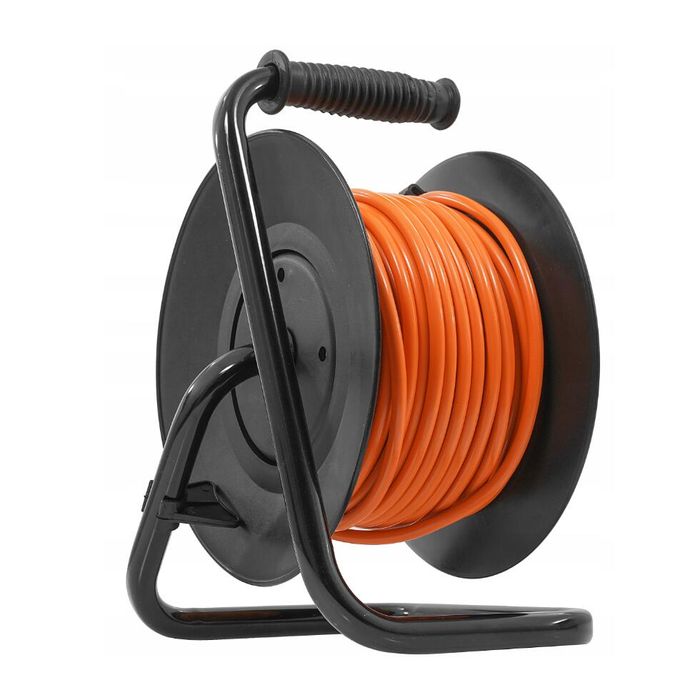 Rola prelungitor cablu cu cadru metalic, 25 metri 3 x 1 mm, Verke