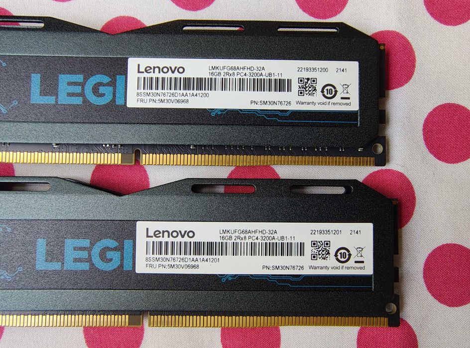 Kit Memorie Ram Lenovo Legion 32 GB (2x16) DDR4 3200MHz.
