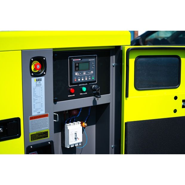 Generator Curent Trifazat , Automatizare ATS 30 kVA (24 kW) – 380V/400V, Diesel - Grup Electrogen  Silențios / Carcasat