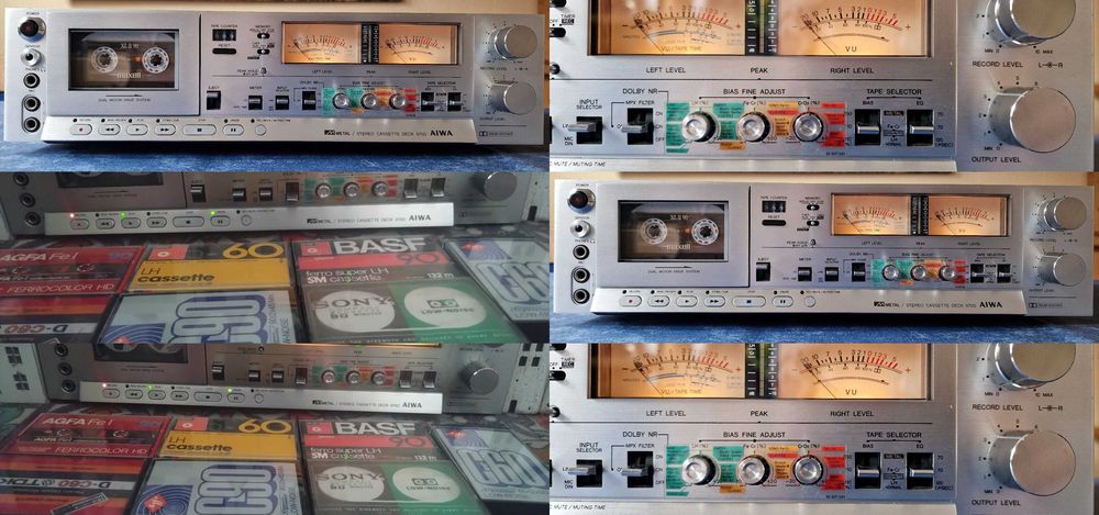 AIWA AD-6700 /2-Head /2-FG Motor /cassette deck Argintiu