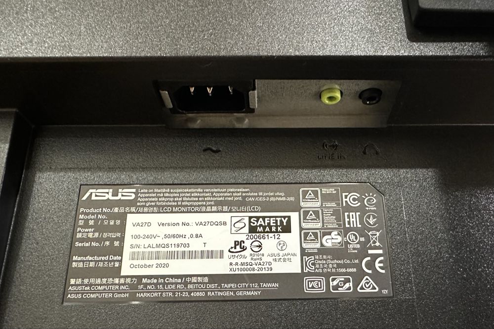 Продаю монитор ASUS VA27D