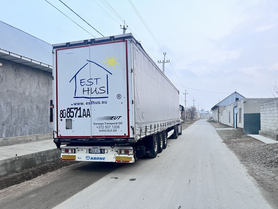 DAF YEVRO 6. 2018 yil. Pritsep KRONE 2018 yil