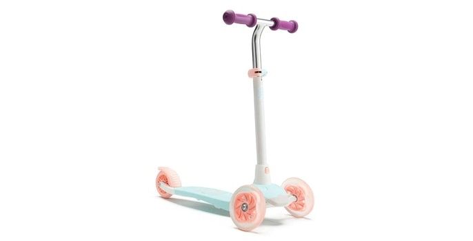 Trotineta 3 roți (cele din față luminoase), pliabilă, Decathlon, copii