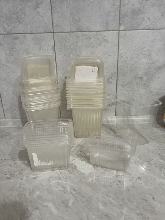 Одноразовые контейнеры пластиковые