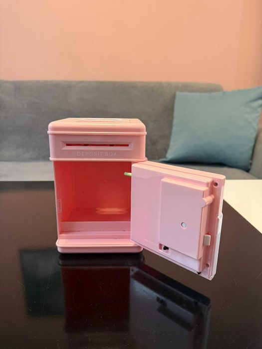 Играчка сейф със 7 вида музика, Safe bank, розов