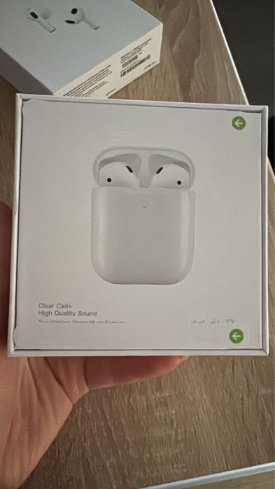Căști wireless Bluetooth, model similar AirPods (noi, sigilate)
