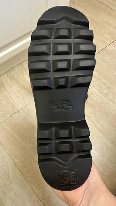 Cizme piele Karl Lagerfeld originale albe noi marime 38