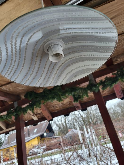 Aplică suspendată pentru iluminat din sticlă