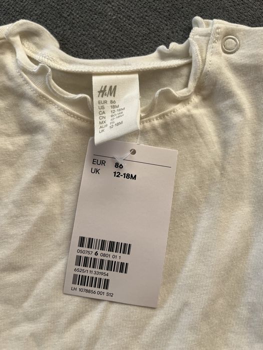 Нова детска бяла рокля